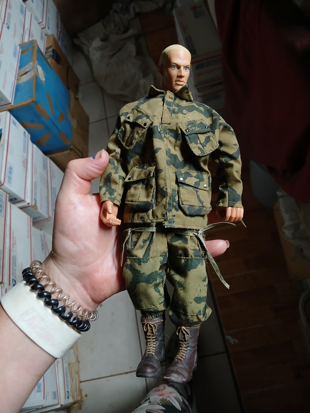 1/6 scale camouflage military uniform outfit set for a 12-inch action figure lik